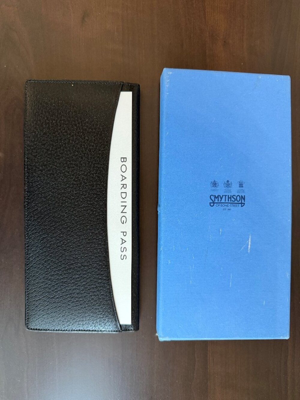 Smythson Leather Travel Wallet New in Box